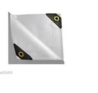 50-w1016 Flat White Cover Heavy Duty Canopy Tarp Water Mildew Resistant