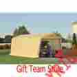 554795362 Unbranded Instant Garage Shelter Tan 10 X 20 Vehicle Polyethylene Canopy Autoshelter New 034687512303