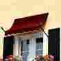 No43-6b 56-inch Awntech 6-feet New Orleans Awning Height By 32-inch Diameter Burgundy 731478680783