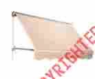 01-0151 6-feet Outsunny Drop Arm Manual Retractable Window Awning Cream