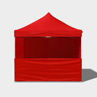4weigth 6 Red Set Ez Pop Carry Canopy Walls Up 10 Gazebo Bag Tent