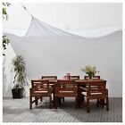 601.257.85 Ikea Dyning White Rectangle Canopy Outdoor Shade Blocks Uv New