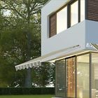 602105721981 Retractable Patio Awning Canopy Deck Sunshade Shelter Waterproof