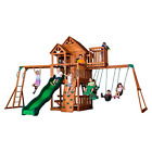 6113 Backyard Discovery Skyfort Ii All Cedar Wood Swing 752113060098
