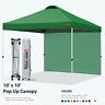 619548581843 Mastercanopy Durable Ez Canopy Tent With Sidewall Green
