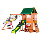 65012 Backyard Discovery Somerset All Cedar Wood Playset Swing 752113650923