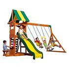 65113 Backyard Discovery Weston All Cedar Wood Playset Swing 723861760578