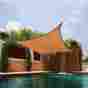 65419 I Love Living Fabric Patio Deck Cover Square Sail Sun Shade Medium Extra-heavy Canopy Uv Top 754972165419