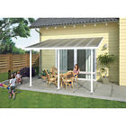 702660 Palram Feria Patio Cover Kit Clear Panel White 763552403940