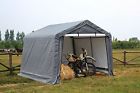 7412 Gino Development Inc Atv Shelter Mini Portable Garage Grey 6 Leg Steel Frame 10 X10 X8ft Outdoor Can 780208440302