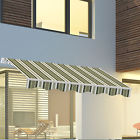 758232234228 Manual Retractable Awning Outdoor Canopy Deck Door Sunshade