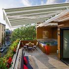 758232262306 Retractable Patio Awning Canopy Deck Sunshade Shelter Waterproof