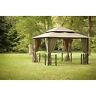 761835205861 Hampton Bay Harbor Gazebo With Mosquito Netting