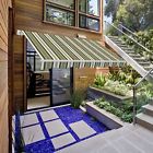 763891881010 Waterproof Retractable Patio Door Awning Outdoor Canopy