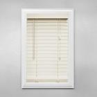 793478118888 Unbranded Alabaster Faux Wood Blind Actual Size