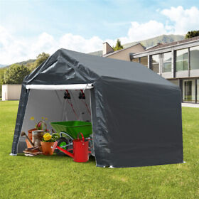 Kli6288836 7x12x7.4ft Garage Tent Carport Canopy Storage Shelter Shed Motorcycle Car