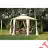 840-081-a Outsunny Gazebo 6.4 Outdoor Patio Tent Canopy Mosquito Netting Net Steel 763250284858