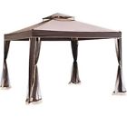 841057102831 Unbranded Brand New 10 X Ft Durable Steel Framed Canopy Gazebo