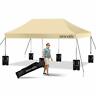 842893133799 Serenelife Pop Up Canopy Tent Khaki