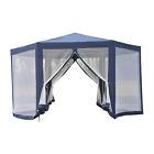 84c-044 Outsunny Outdoor Canopy Hexagon