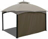 866864 Gazebo Side Wall Privacy Panel Brown With Zipper 7031108866864