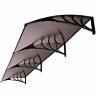 885469876799 Unbranded Polycarbonate Window Door Awning Canopy Brown