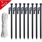 Stakes15 8pcs Rshaped Heavy Duty Gazebos Canopy Gazebo Shelter Stakes Earth Anchor