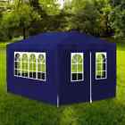 90335 Vidaxl Outdoor Party Tent Blue Canopy Gazebo Pavilion 8718475837435