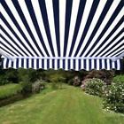 910374425050 Aleko 10x8 Feet Retractable Patio Awning Blue And White Stripes 3m X 2.5m