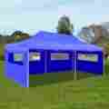 9445529 Unbranded Blue Foldable Pop Up Party Tent 10 X 20 Home Hotel Garden Cellebration 8944487925529