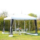 94919 Pop Up Canopy Party Tent Mesh Walls Silver 751125994919