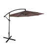 9804211 Westin Furniture Cantilever Hanging Patio Umbrella Coffee 704129159846