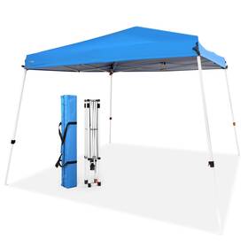 Abba Patio 850060175510 10x10 Slant Leg Canopy Tent Portable Commercial Canopies Shelter With Carry