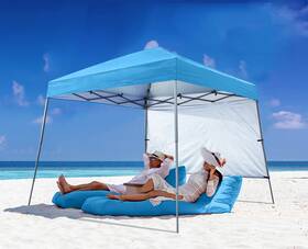 Abccanopy 008678875241 Stable Pop Up Beach Tent Backpack Sky Blue