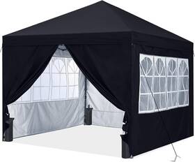 1010easy Abccanopy 10x10 Pop Up Canopy Tent Enclosed Instant Shelter Zipped Side Wall