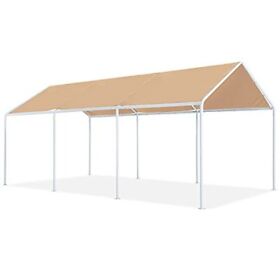 Abccanopy 10x20 Ft Carport Garage Car Boat Shelter Party Tent Beige