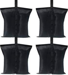Abccanopy 313096624617 Canopy Weights 112 Lbs Gazebo Tent Sand Bags 4pcs-pack Black