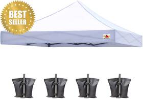 Abccanopy 313111560517 10x10 Commercial Canopy Top Cover Heavy-duty Replacement With Bonus Weight Bags