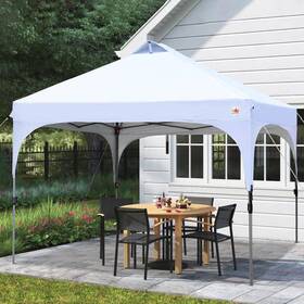 Abccanopy 717144813747 Pop Up Canopy Tent 120 Inch W X 79 H Collapsible Pyramid-style White/gray