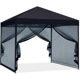 Abccanopy 840109907127 Outdoor Easy Pop Up Canopy Tent With Netting Wall 8x8 Black