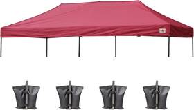 Abccanopy 840109916075 Canopy Top For Pop Up Tent 10x20 Burgundy