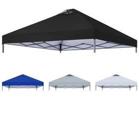 Abccanopy 840109960504 Replacement Canopy Top For Easy Pop Up Tent 10x10 Black