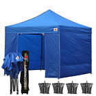Abccanopy 8x8 Blue Enclosed Ez Pop Up Canopy Commercial Shelter Backyard Gazebo 619548628210