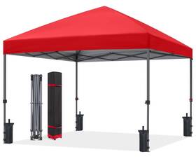 Aj18-red Abccanopy Pop Up Canopy Outdoor Patio Tent - Red 10x10