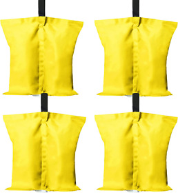 Abccanopy Canopy Weights 112 Lbs Tent Sand Bags 4pcs-pack Yellow