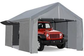 Acekool 198290724581 Carport Canopy 10x20 Heavy Duty Portable Garage All Weather Car Tent With S