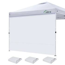 Acp02w Acepic Instant Canopy Tent Sidewalls For 10x10 Pop Up 210d Waterproof 3 Piece Sidewa