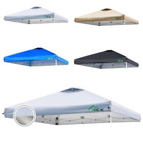 Ct02-1 Acepic 10x10 Canopy Replacement Top Cover With Air Vent Upf 50 Uv Protection 300d S