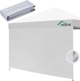 Sw01 Acepic Instant Canopy Tent Sidewalls With Silver Coating For 10x10 Ft Pop Up Uv