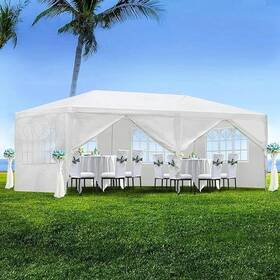 Acosure 045791337126 10x20ft Wedding Party Canopy Tent Outdoor Gazebo With 6 Removable Side